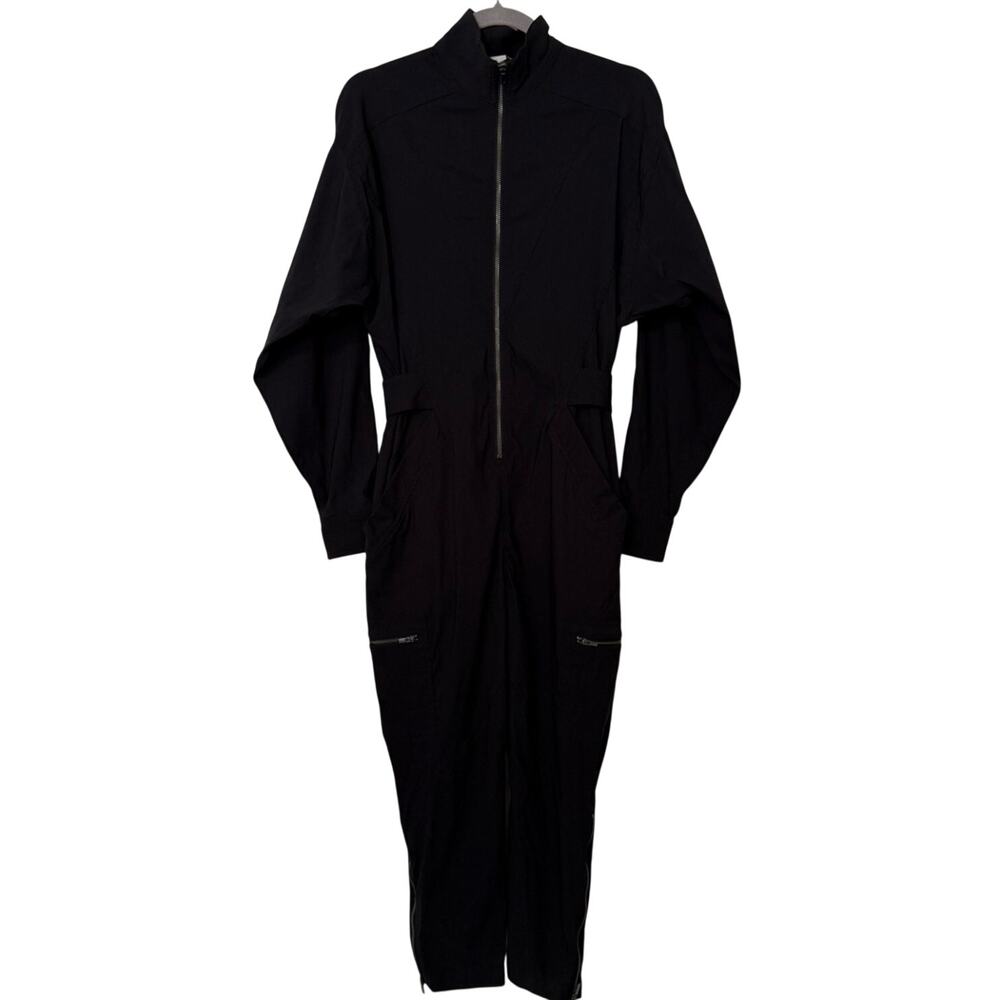 Athleta Women's Black Zip Up Front Lenox Jumpsuit Size 4